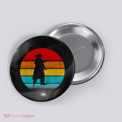 Retro Vintage Pirate Button