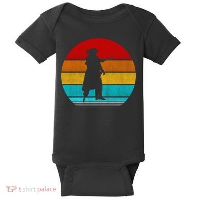 Retro Vintage Pirate Baby Bodysuit
