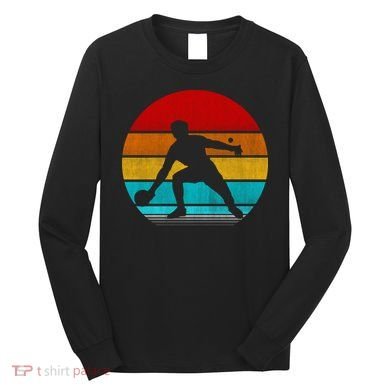 Retro Vintage Ping Pong Long Sleeve Shirt
