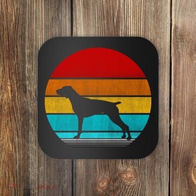 Retro Vintage Pointer Coaster