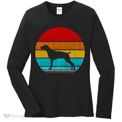 Retro Vintage Pointer Women's Long Sleeve Shirt