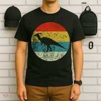 Retro Vintage Parasaurolophus T-Shirt thumb 6