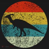 Retro Vintage Parasaurolophus T-Shirt thumb 7