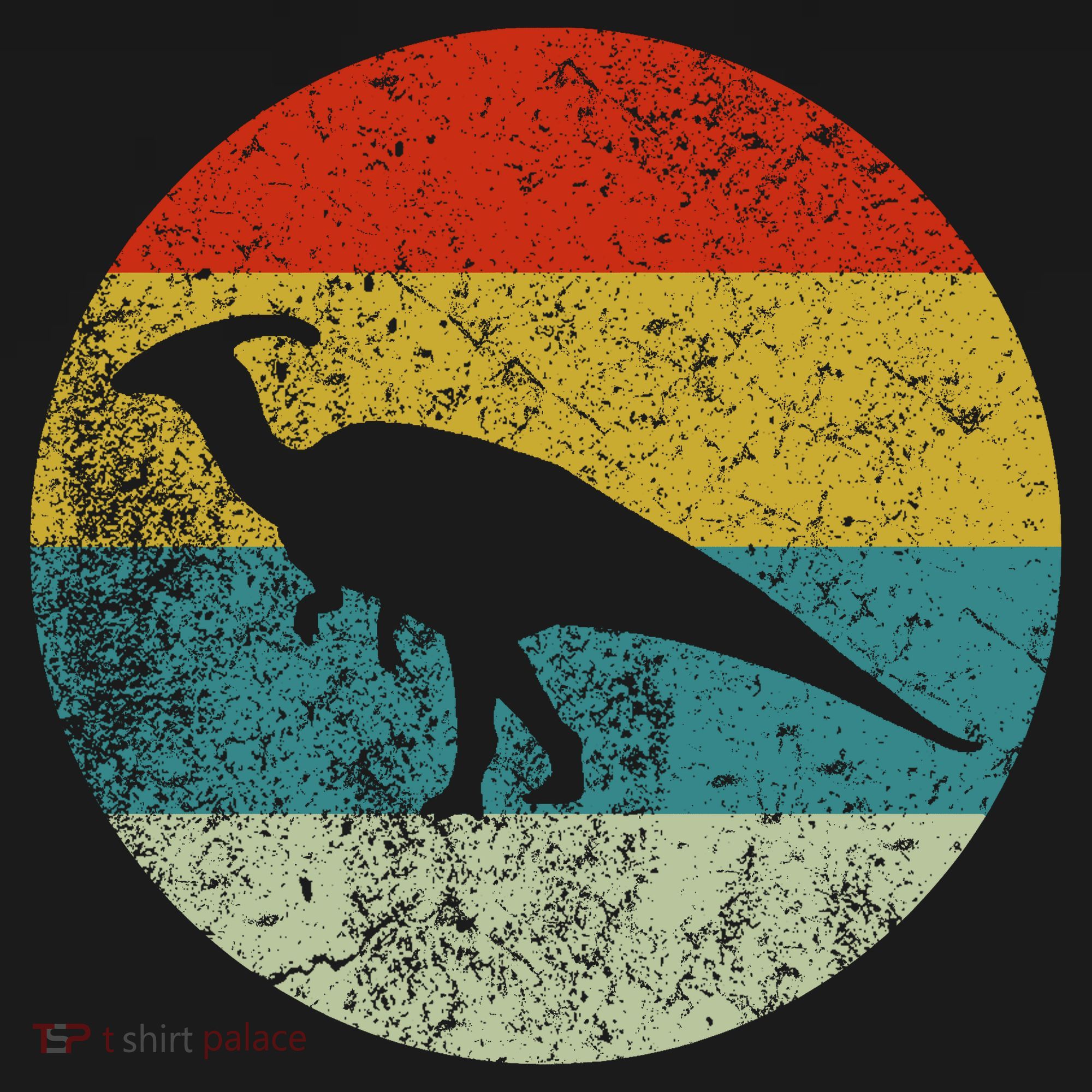 Retro Vintage Parasaurolophus T-Shirt