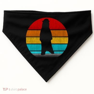 Retro Vintage Polar Bear USA-Made Doggie Bandana