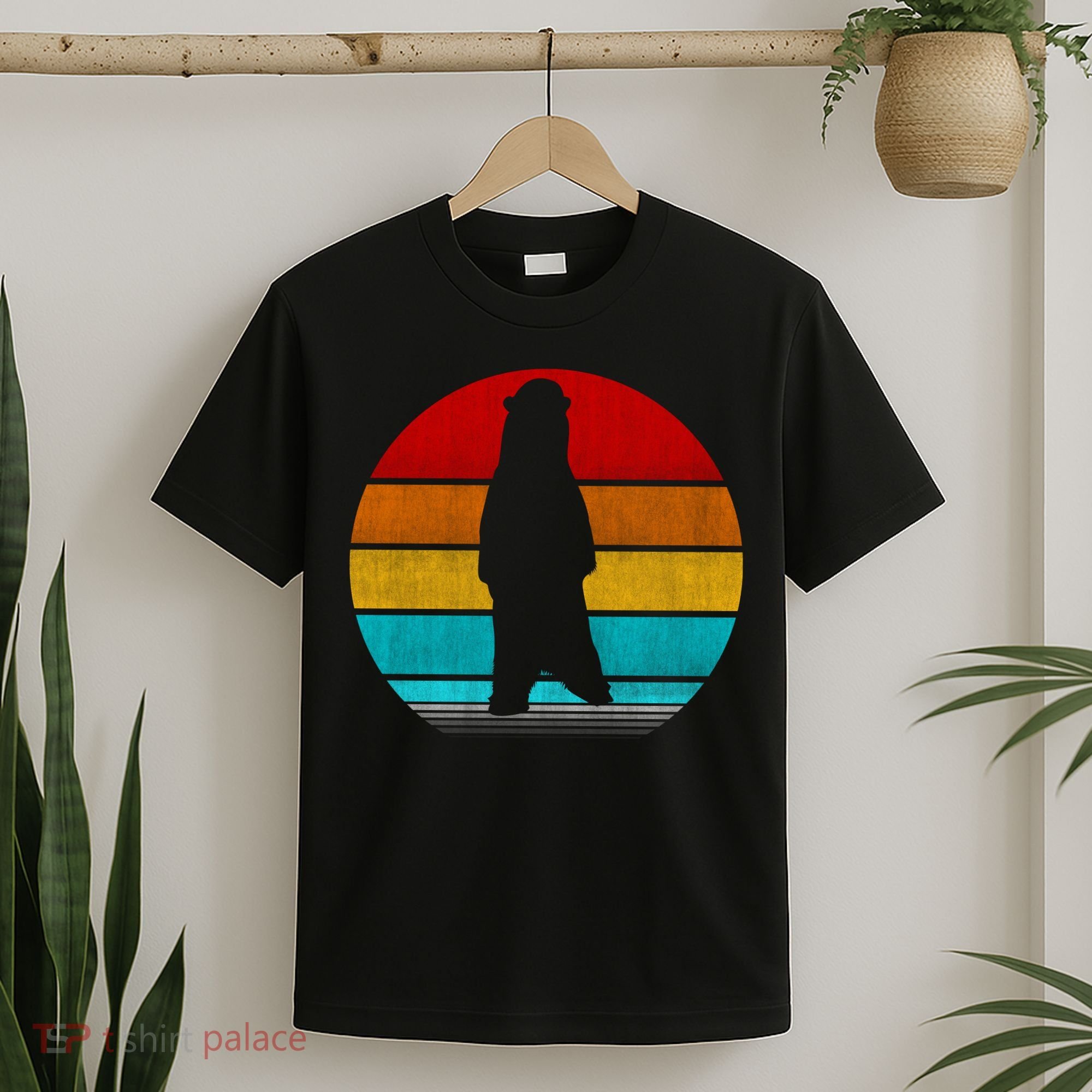 Retro Vintage Polar Bear T-Shirt