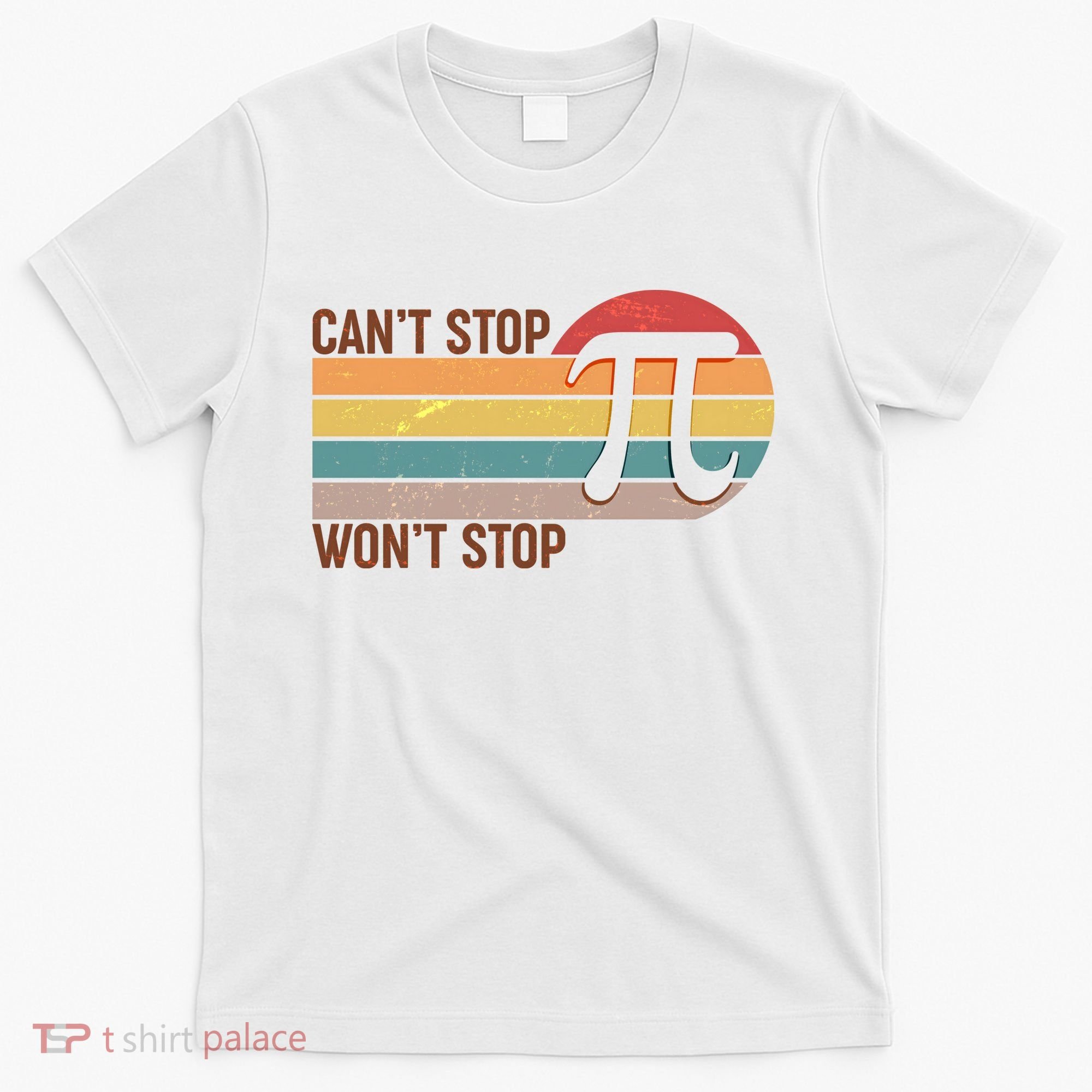 Retro Vintage Pi Day 314 Can't Stop Won't Stop T-Shirt