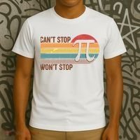 Retro Vintage Pi Day 314 Can't Stop Won't Stop T-Shirt thumb 3