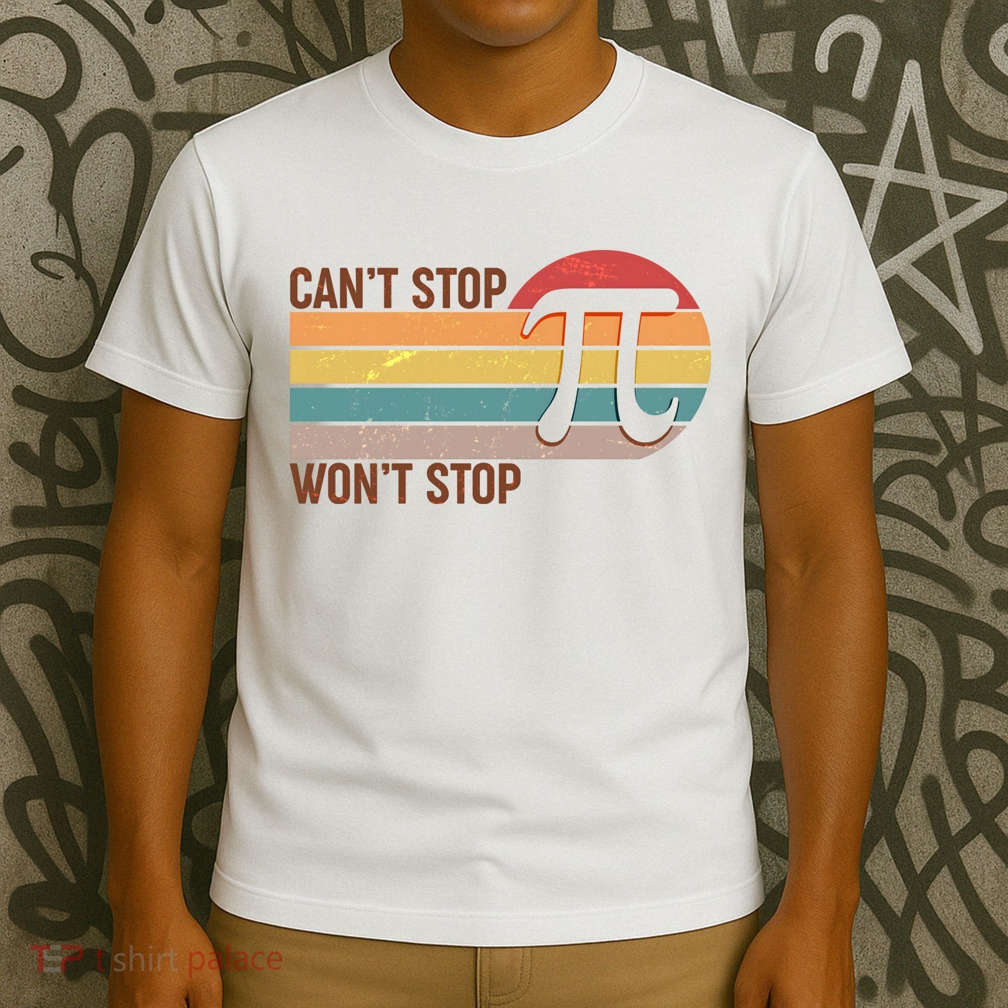 Retro Vintage Pi Day 314 Can't Stop Won't Stop T-Shirt