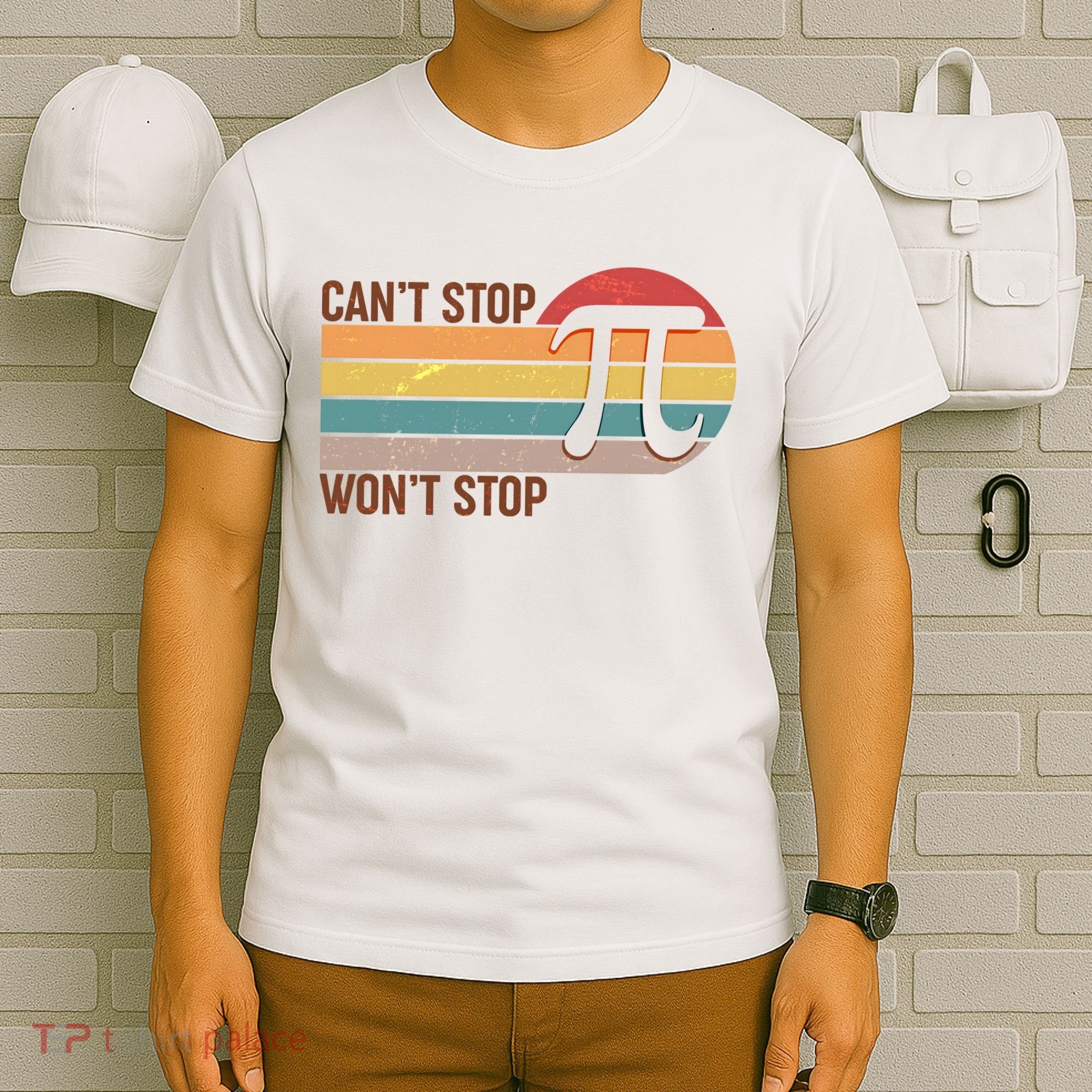 Retro Vintage Pi Day 314 Can't Stop Won't Stop T-Shirt
