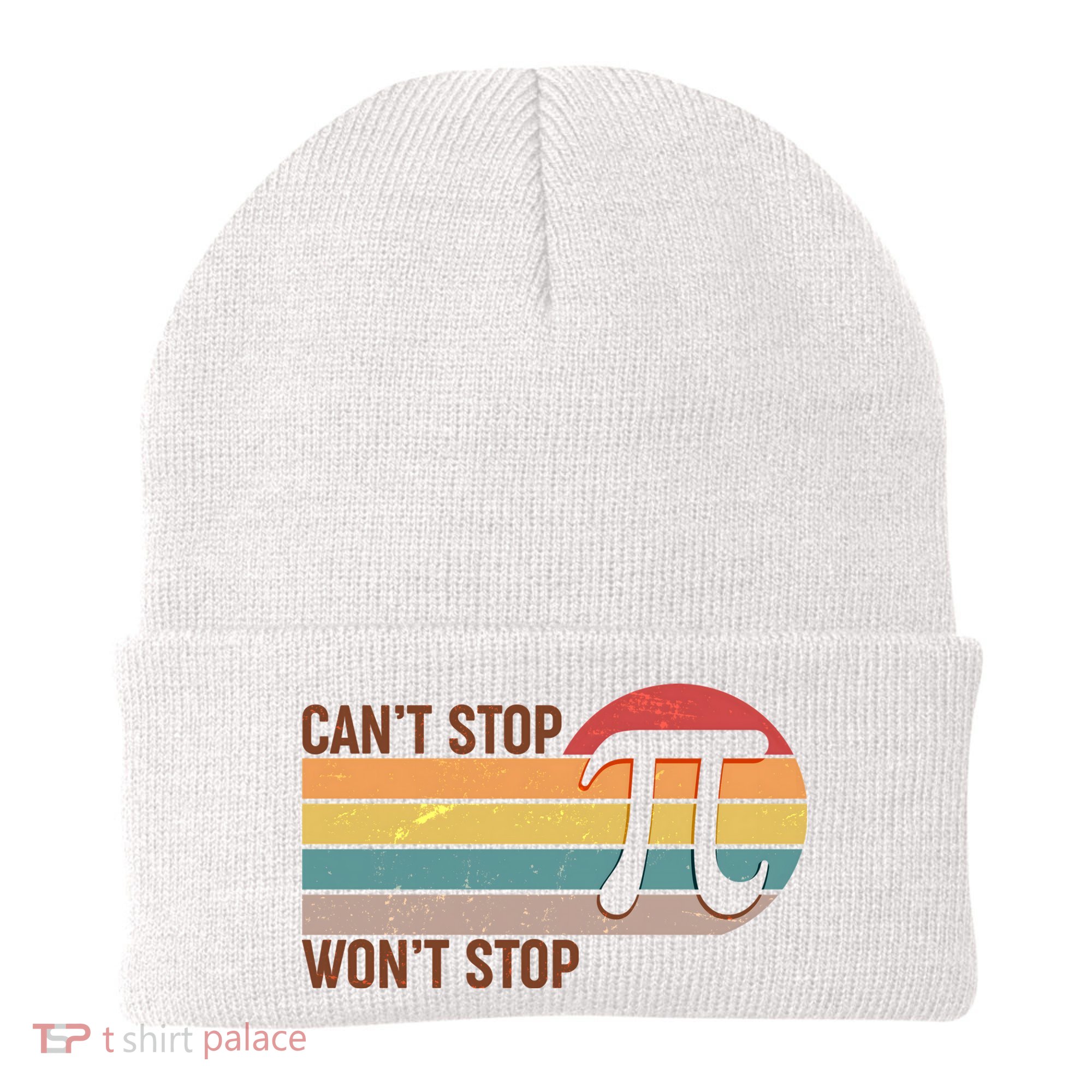 Retro Vintage Pi Day 314 Can't Stop Won't Stop Beanie