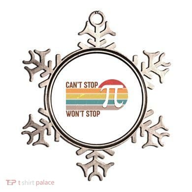 Retro Vintage Pi Day 314 Can't Stop Won't Stop Ornament