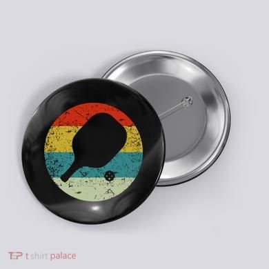 Retro Vintage Pickleball Button