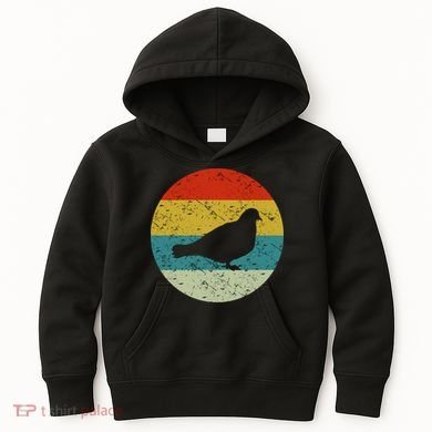 Retro Vintage Pigeon Kids Hoodie