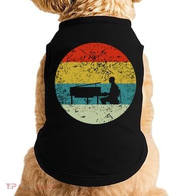 Retro Vintage Piano Player Doggie Tank