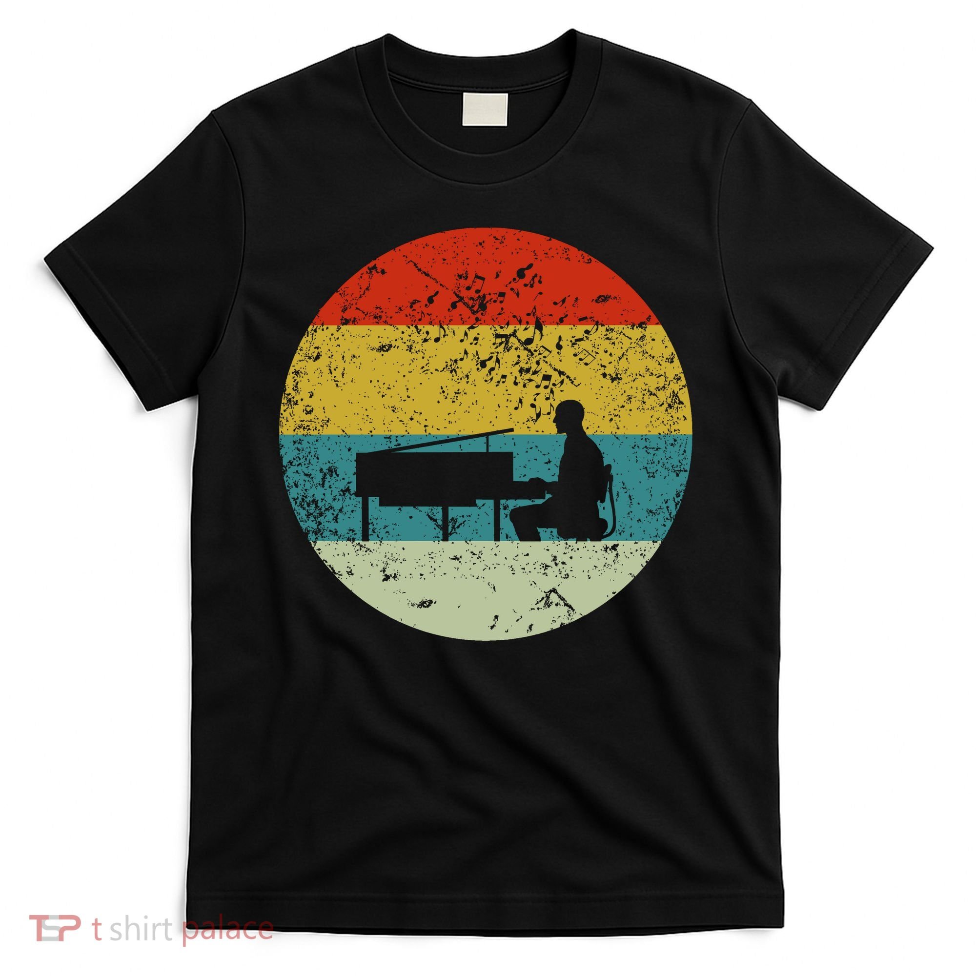 Retro Vintage Piano Player T-Shirt