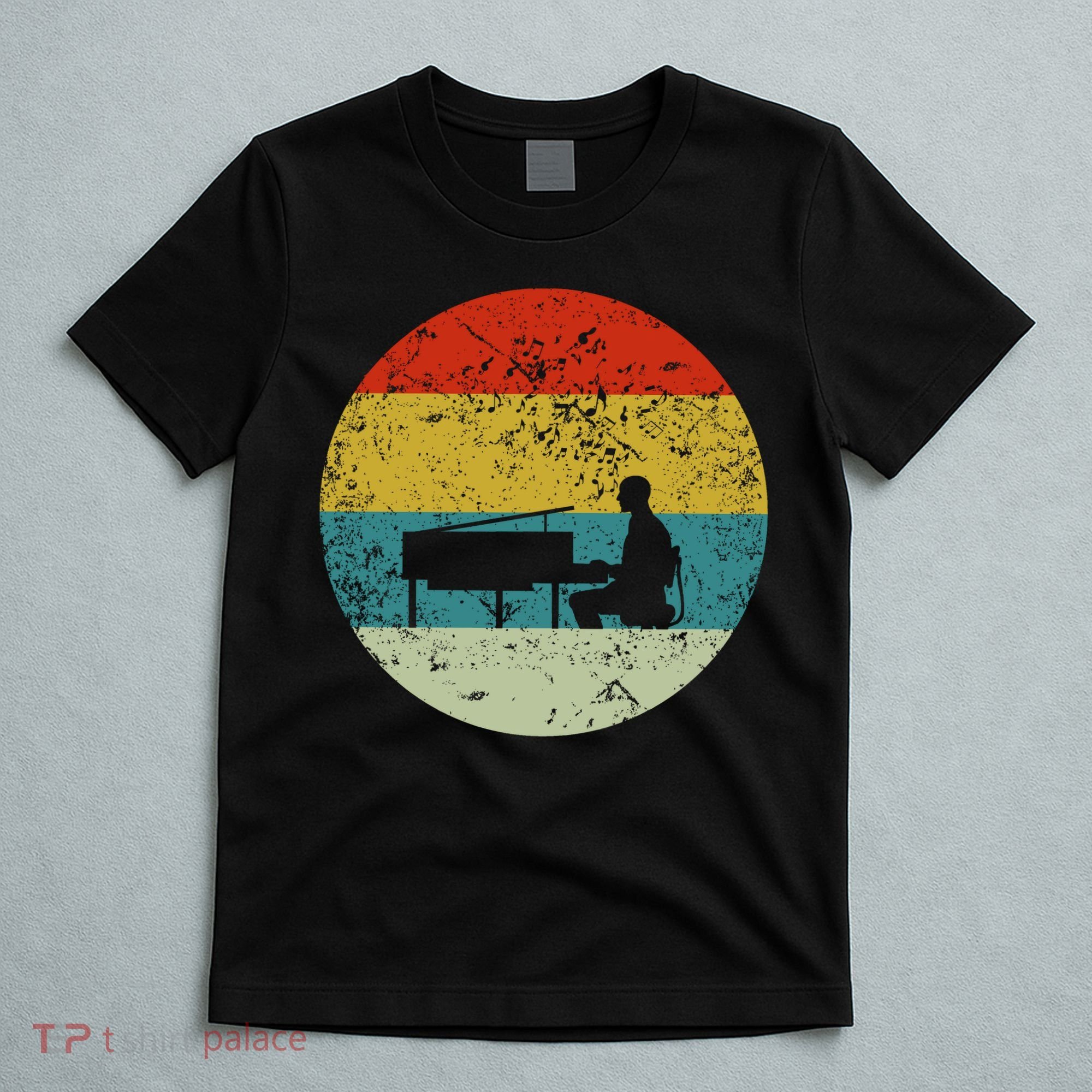 Retro Vintage Piano Player T-Shirt