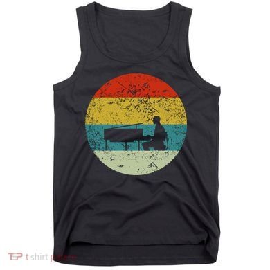 Retro Vintage Piano Player Tank Top
