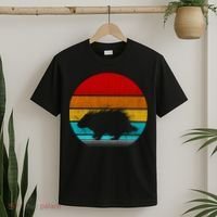 Retro Vintage Porcupine T-Shirt thumb 2