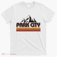 Retro Vintage Park City Utah Mountain Logo T-Shirt thumb 0