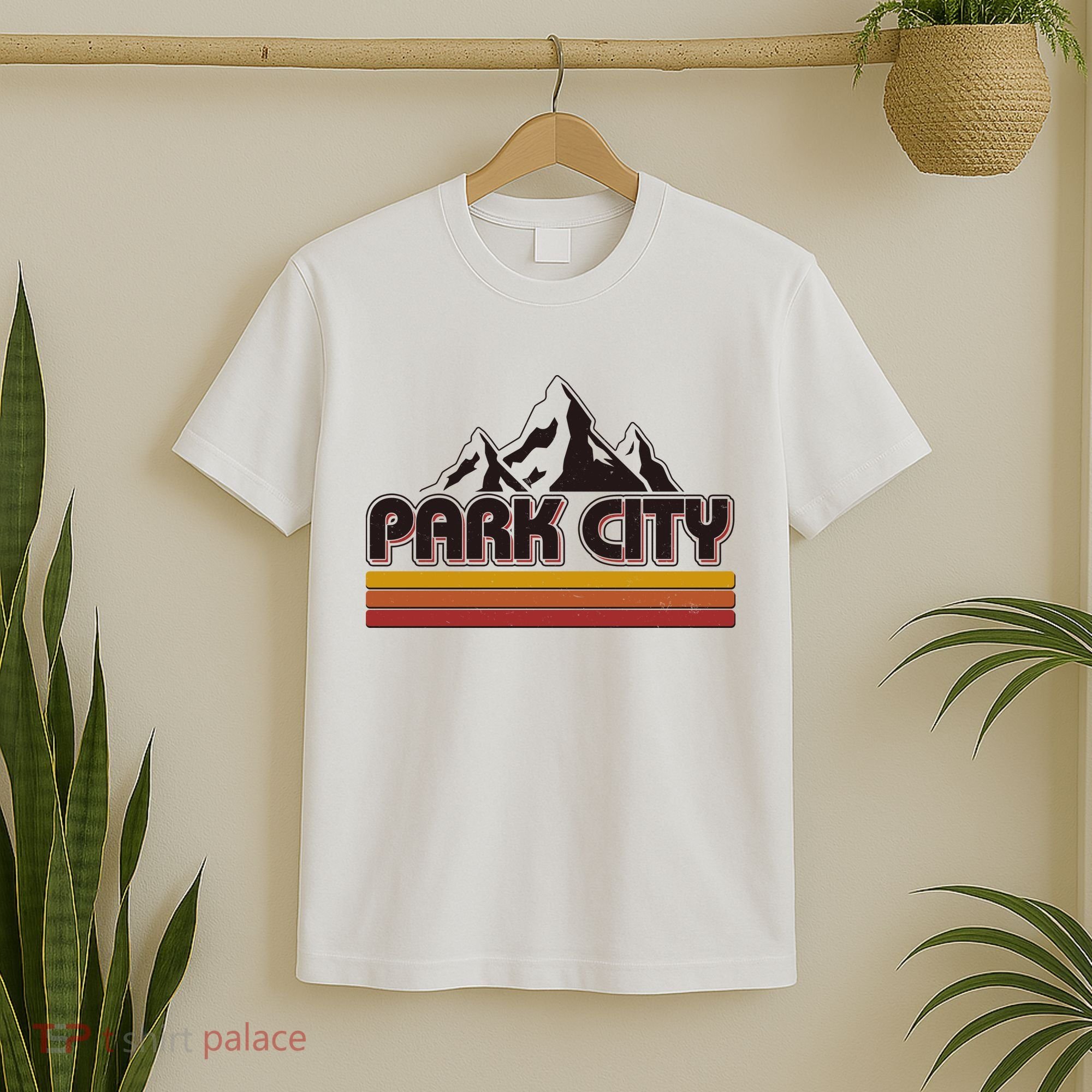 Retro Vintage Park City Utah Mountain Logo T-Shirt