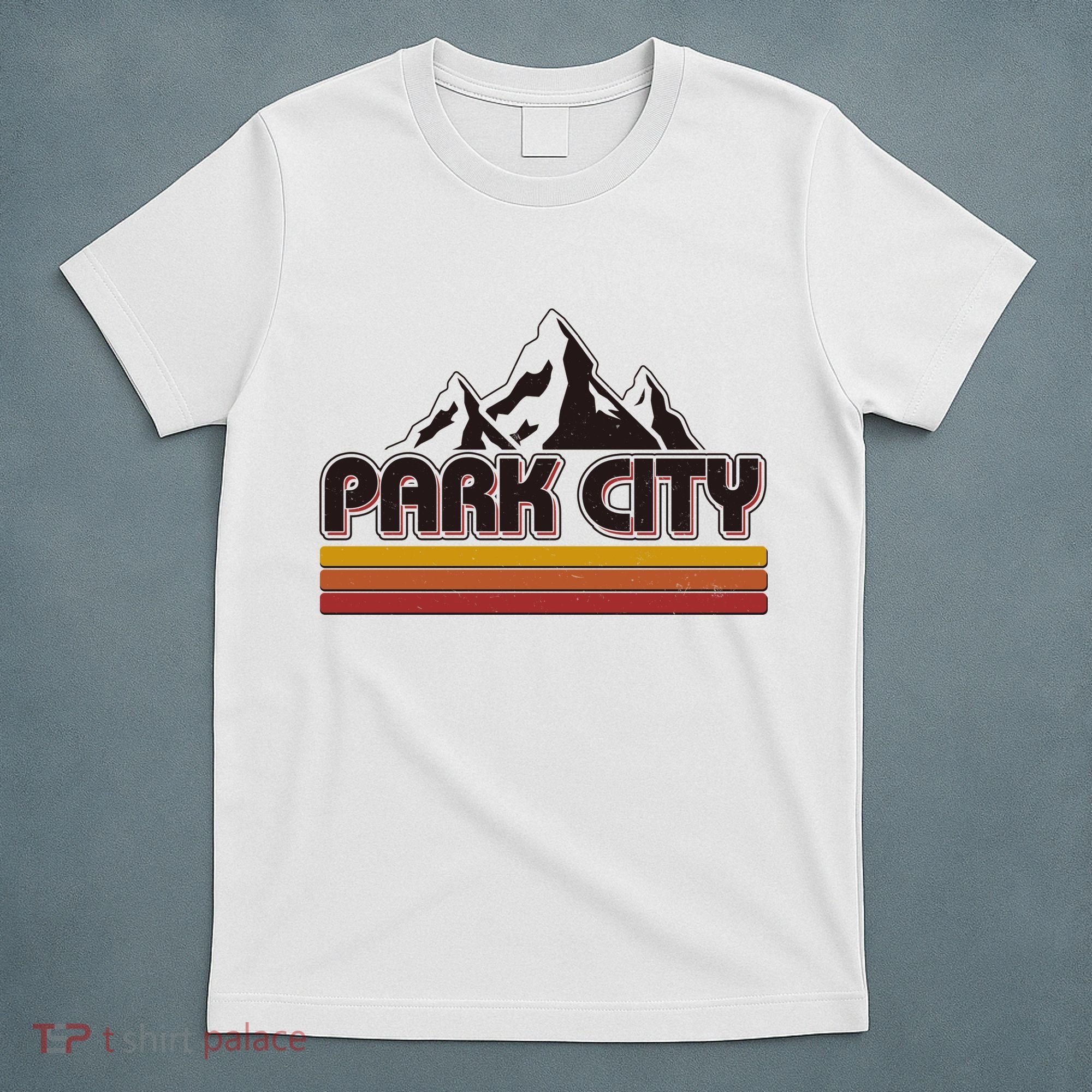 Retro Vintage Park City Utah Mountain Logo T-Shirt