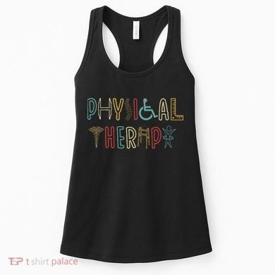 Retro Vintage Physical Therapy Funny Physical Therapist Women's Tank Top