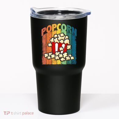 Retro Vintage Popcorn Movie Buff Popcorn Tumbler