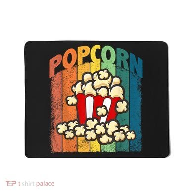 Retro Vintage Popcorn Movie Buff Popcorn Mousepad