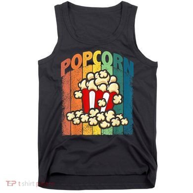 Retro Vintage Popcorn Movie Buff Popcorn Tank Top