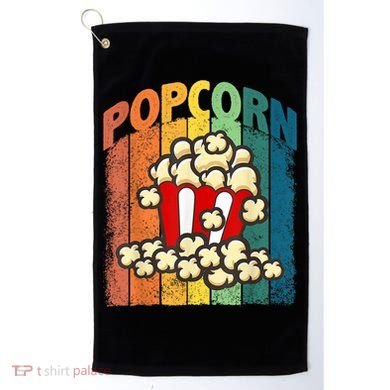 Retro Vintage Popcorn Movie Buff Popcorn Golf Towel