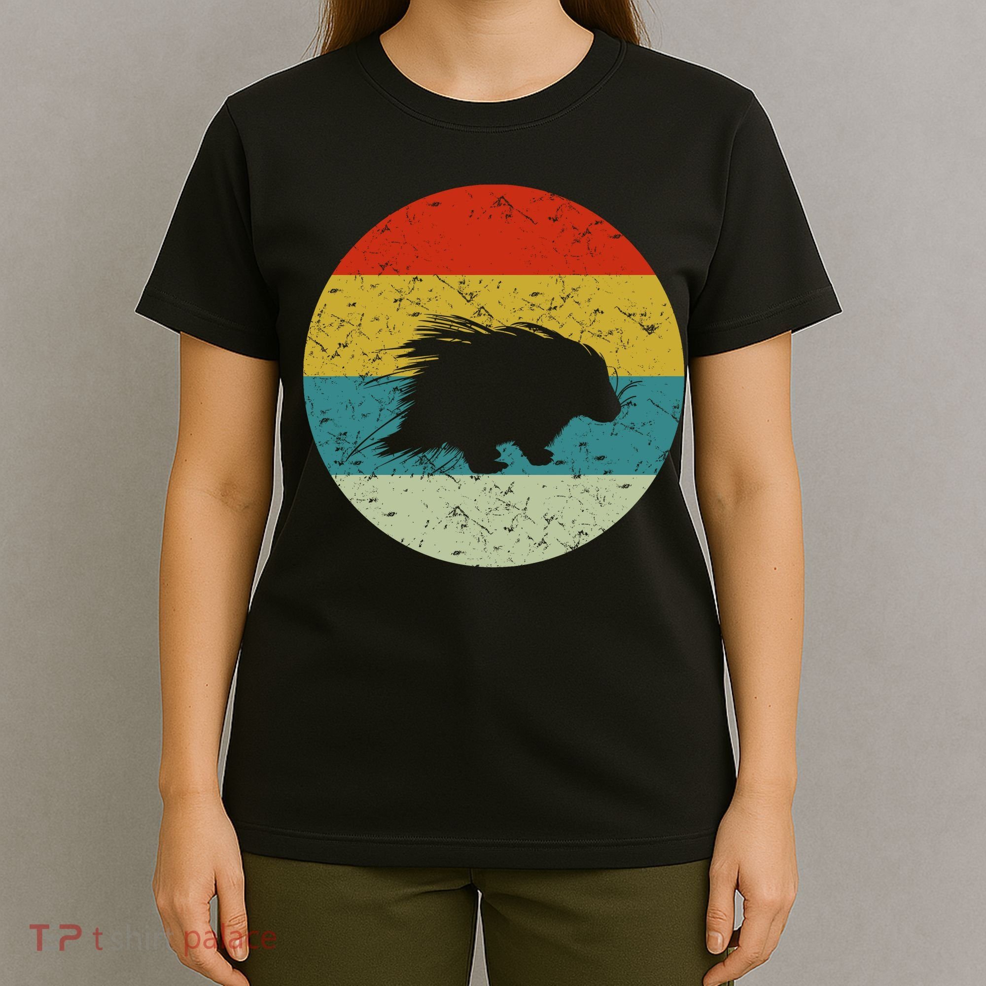 Retro Vintage Porcupine T-Shirt