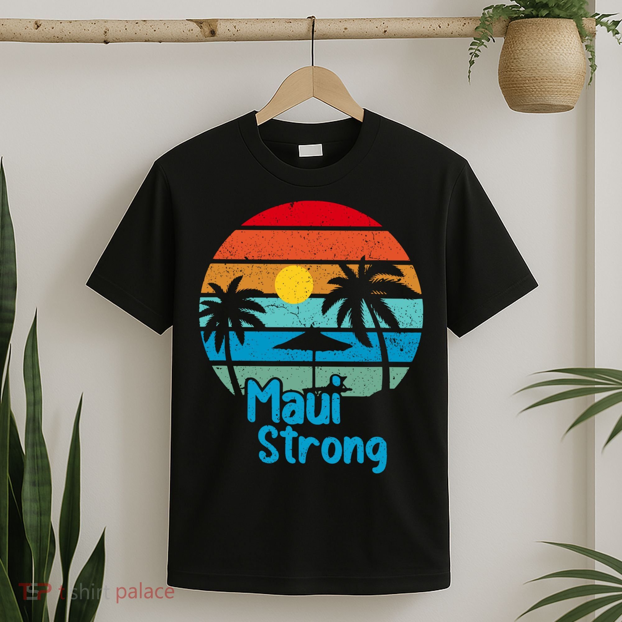 Retro Vintage Pray For Maui Hawaii Strong Wildfire Gift T-Shirt
