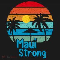 Retro Vintage Pray For Maui Hawaii Strong Wildfire Gift T-Shirt thumb 7
