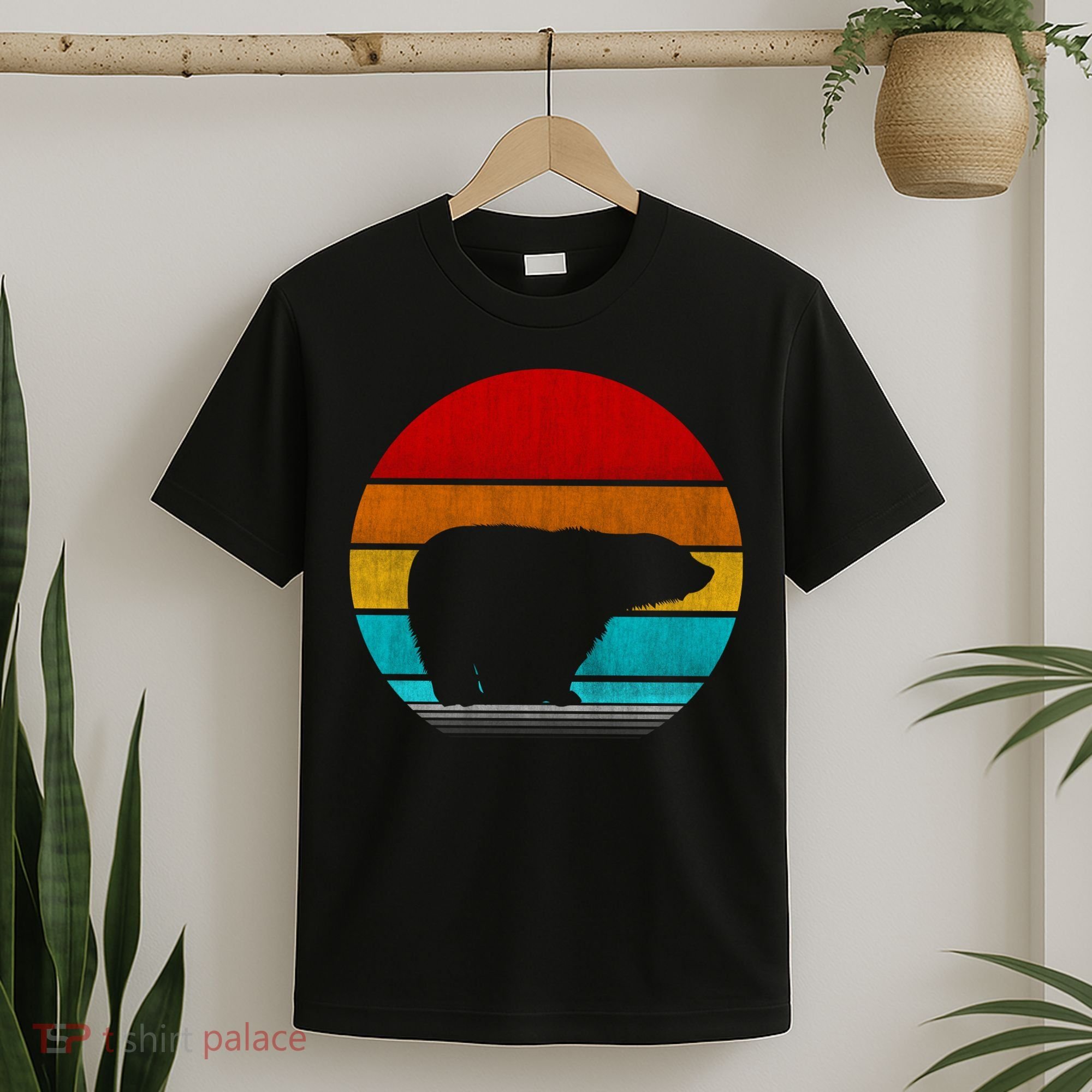 Retro Vintage Polar Bear T-Shirt