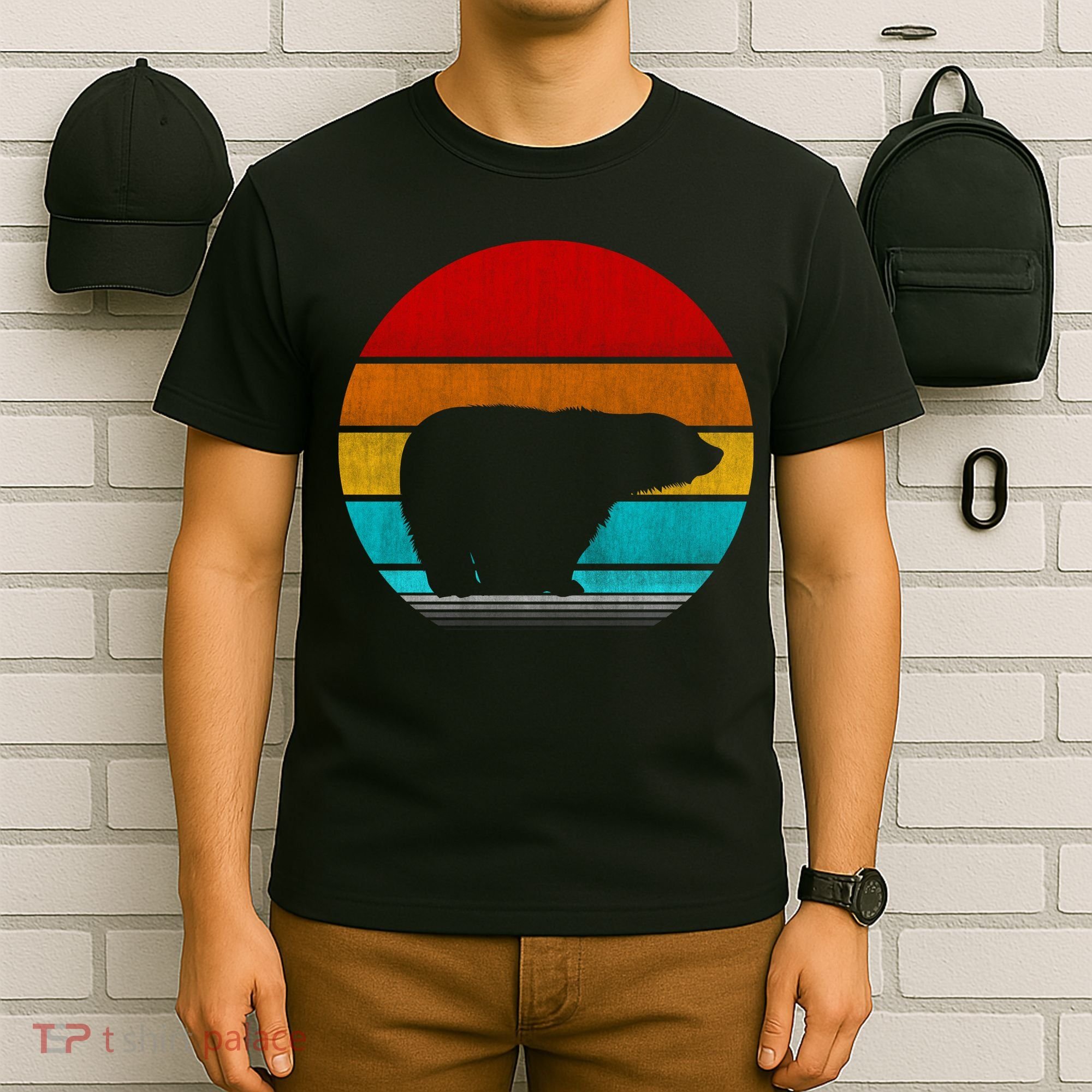 Retro Vintage Polar Bear T-Shirt