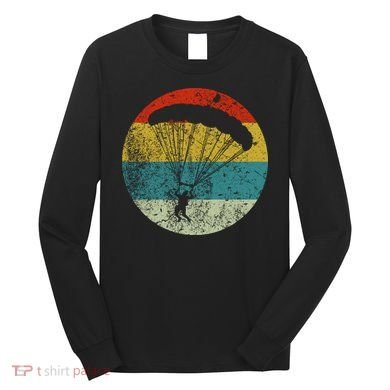 Retro Vintage Parachuting Long Sleeve Shirt