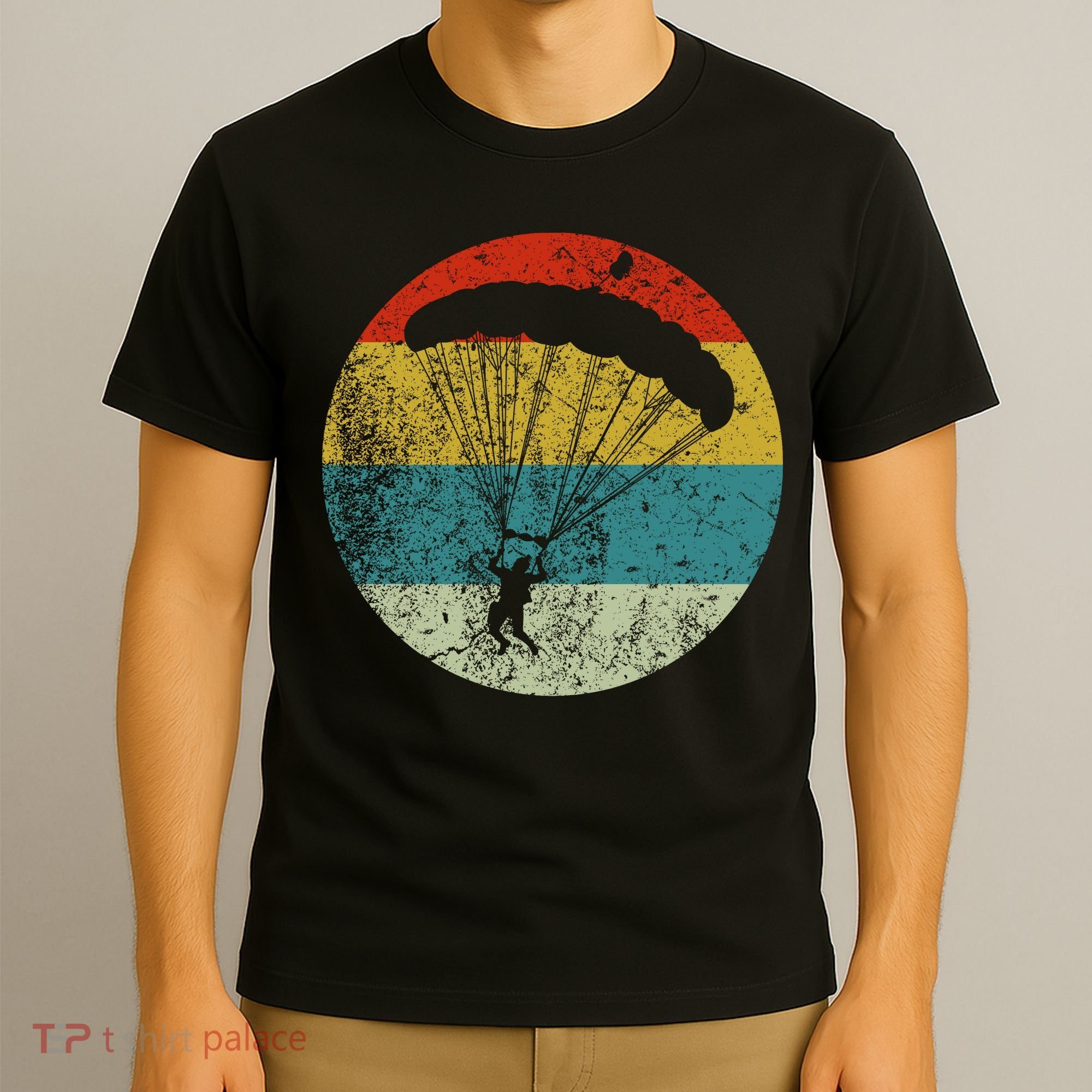 Retro Vintage Parachuting T-Shirt