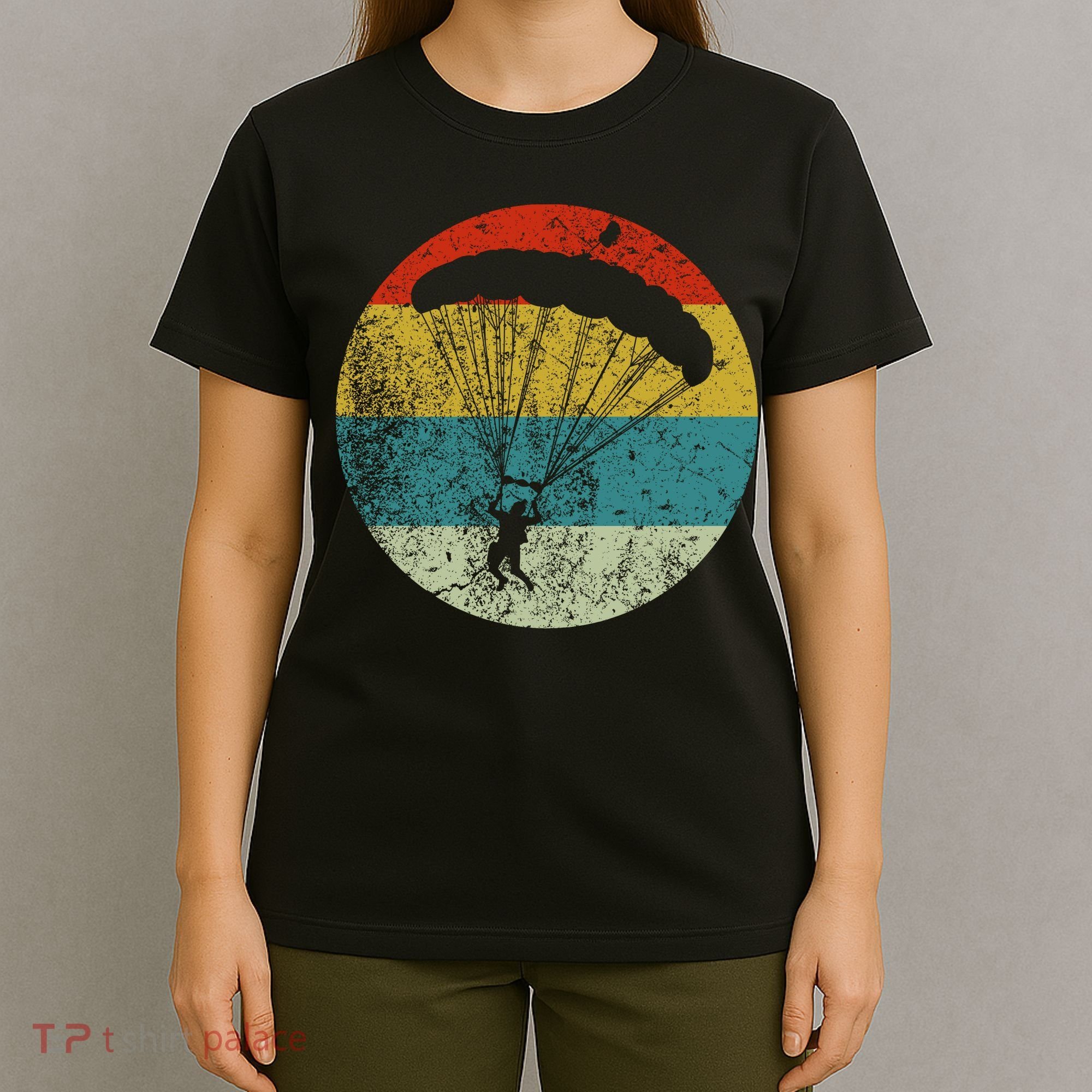 Retro Vintage Parachuting T-Shirt