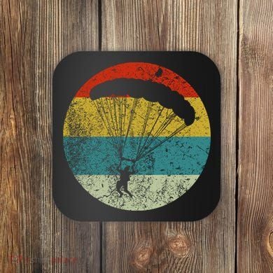 Retro Vintage Parachuting Coaster