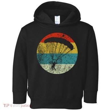 Retro Vintage Parachuting Toddler Hoodie