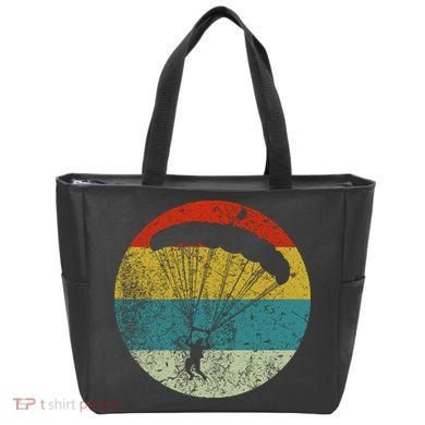 Retro Vintage Parachuting Tote Bag