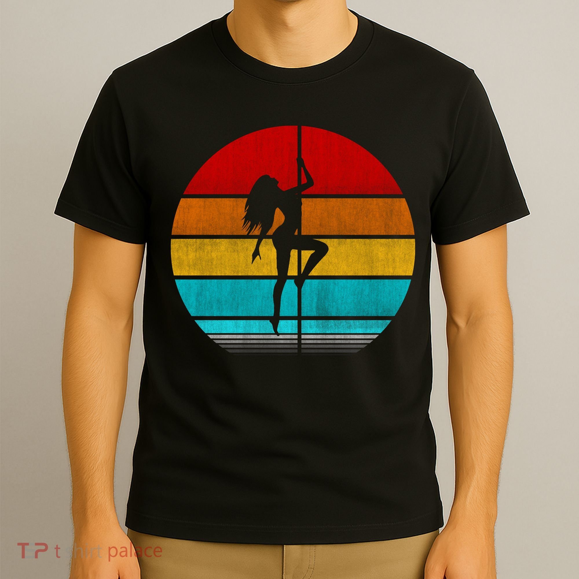 Retro Vintage Pole Dancer T-Shirt