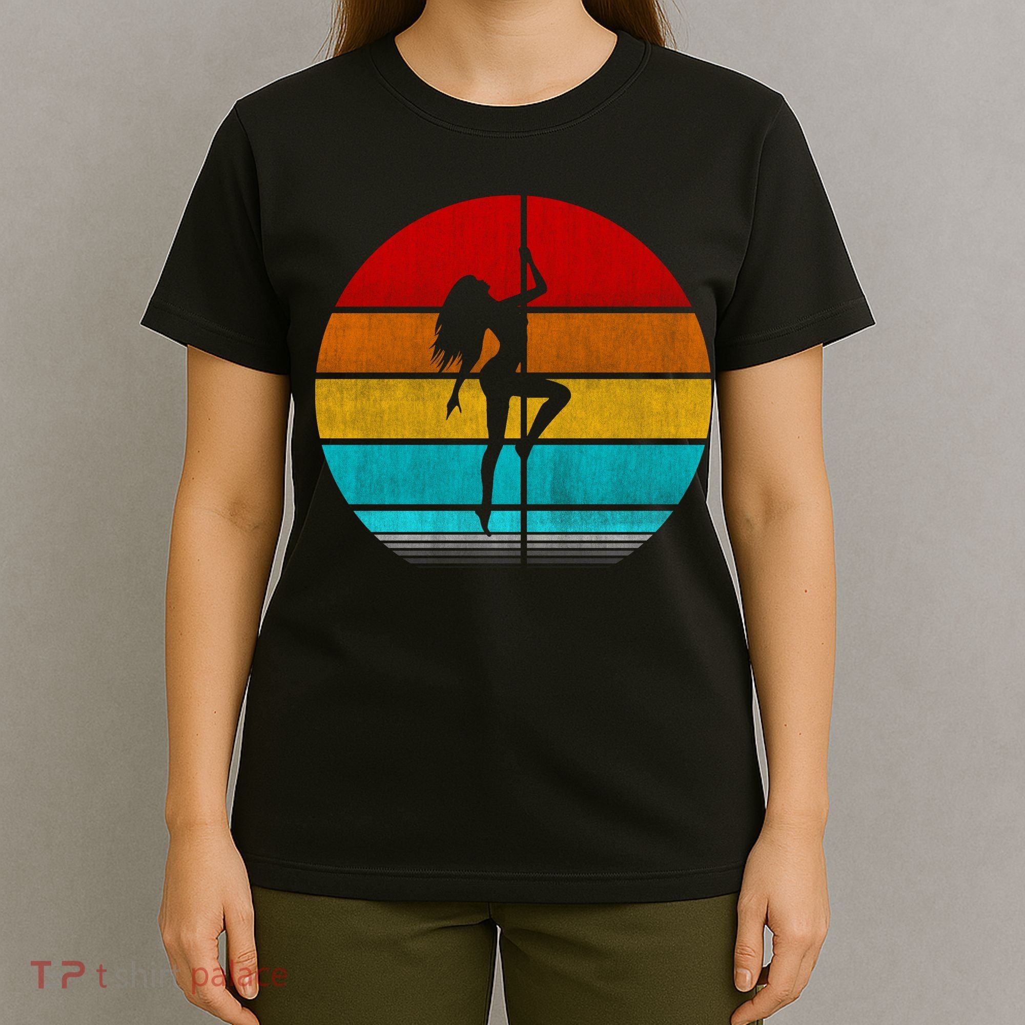 Retro Vintage Pole Dancer T-Shirt