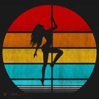 Retro Vintage Pole Dancer T-Shirt thumb 7