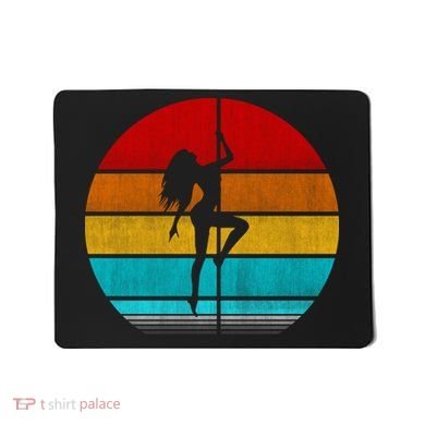 Retro Vintage Pole Dancer Mousepad
