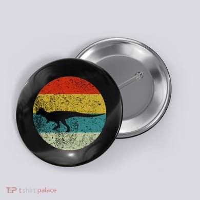 Retro Vintage Pachycephalosaurus Button