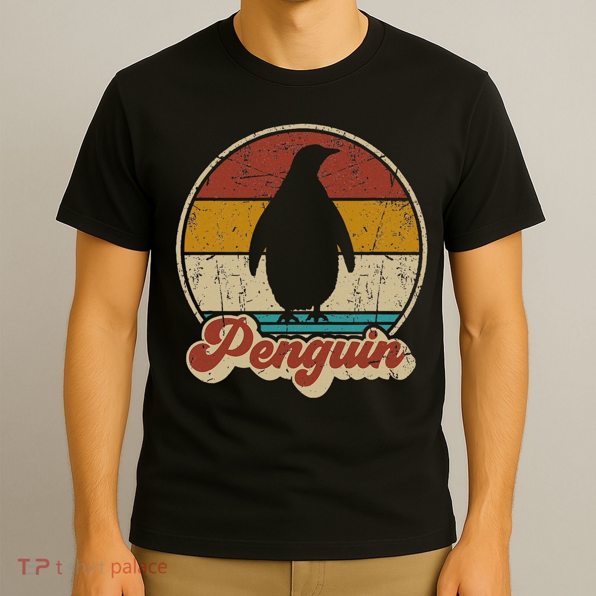 Retro Vintage Penguin Funny Penguin Lover T-Shirt