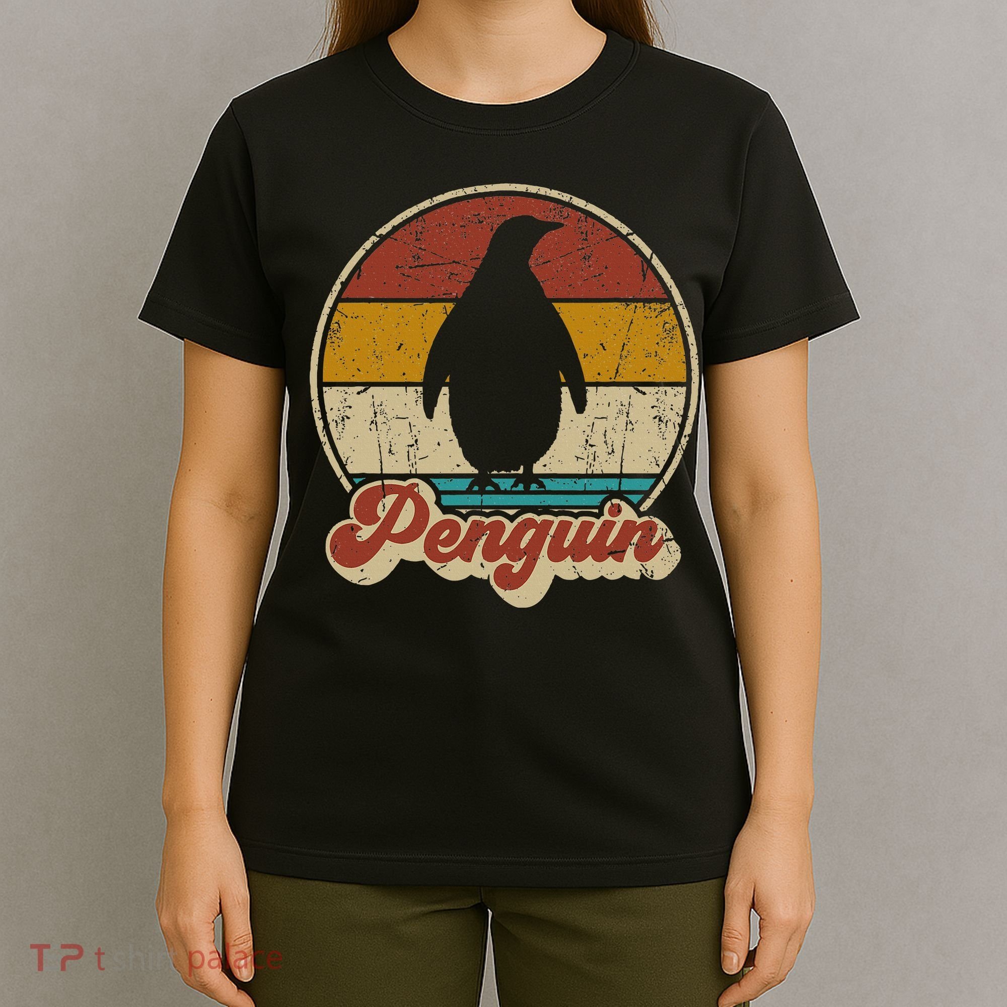 Retro Vintage Penguin Funny Penguin Lover T-Shirt