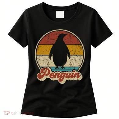 Retro Vintage Penguin Funny Penguin Lover Women's T-Shirt